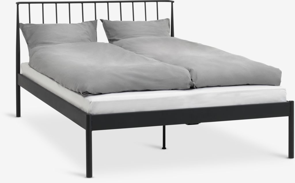 Ram kreveta ABILDRO 160x200 cm crna
